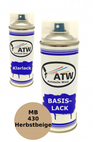 Autolack für Mercedes Benz 430 Herbstbeige +400ml Klarlack Set
